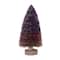 Hello Honey® 9" Purple Ombre Bottle Brush Tree with Wood Base and Glitter